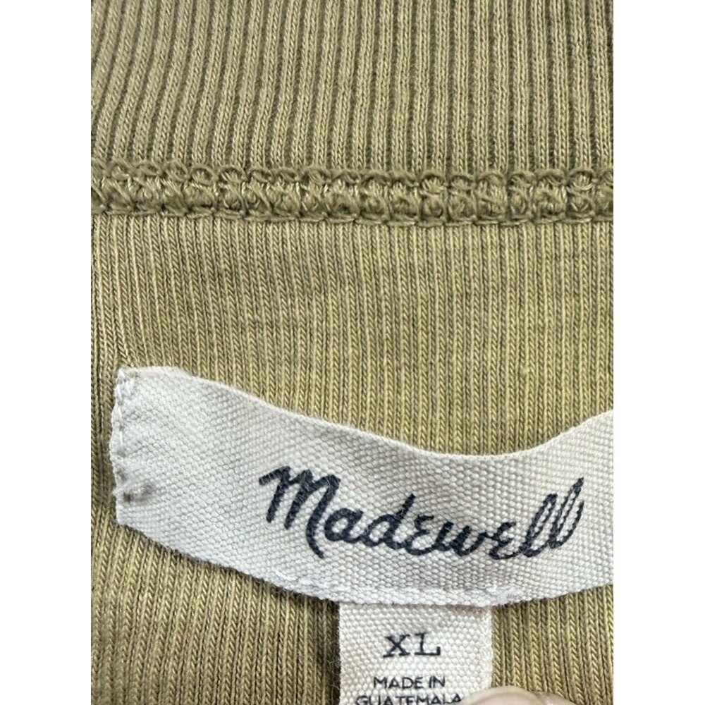 Madewell Women’s XL Mustard Yellow Rib Bouclé Scoopneck Tank – Cotton Blend – - Picture 5 of 7